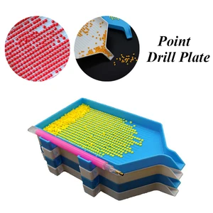 New 3D DIY Diamond Painting Tray Organizer Holder Large Capacity Big Drill Plate Kits Point Drill Tray Embroidery Accessories