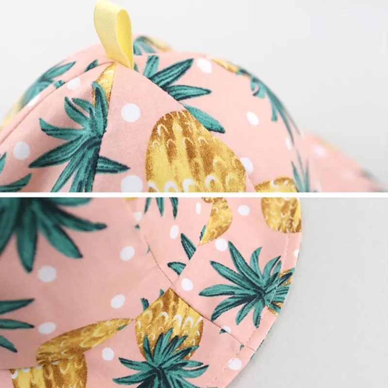 Повседневная детская шапка унисекс шляпки buket Pinappale Pots козырек от солнца Пляжная