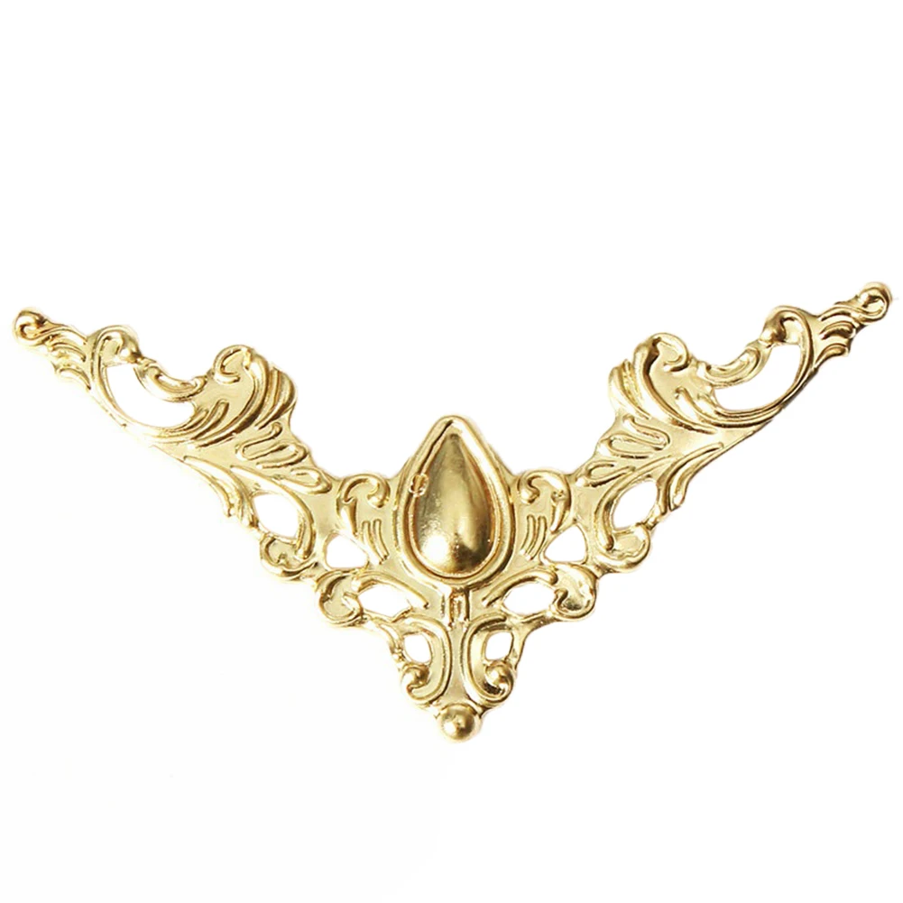 Металлические угловые кронштейны золотистые бронзовые 40 мм 24 шт. чехол для