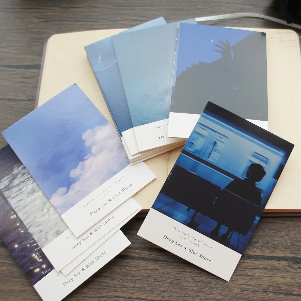 

Открытки TSbansheng "Море ночью", набор из 15 штук