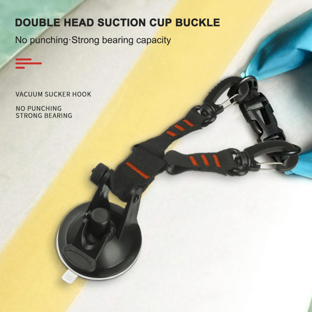 

Outdoor Camping Hiking Suction Cup Anchor Securing Hook Travel Portable Tie Down Hooks Fix Accessories
