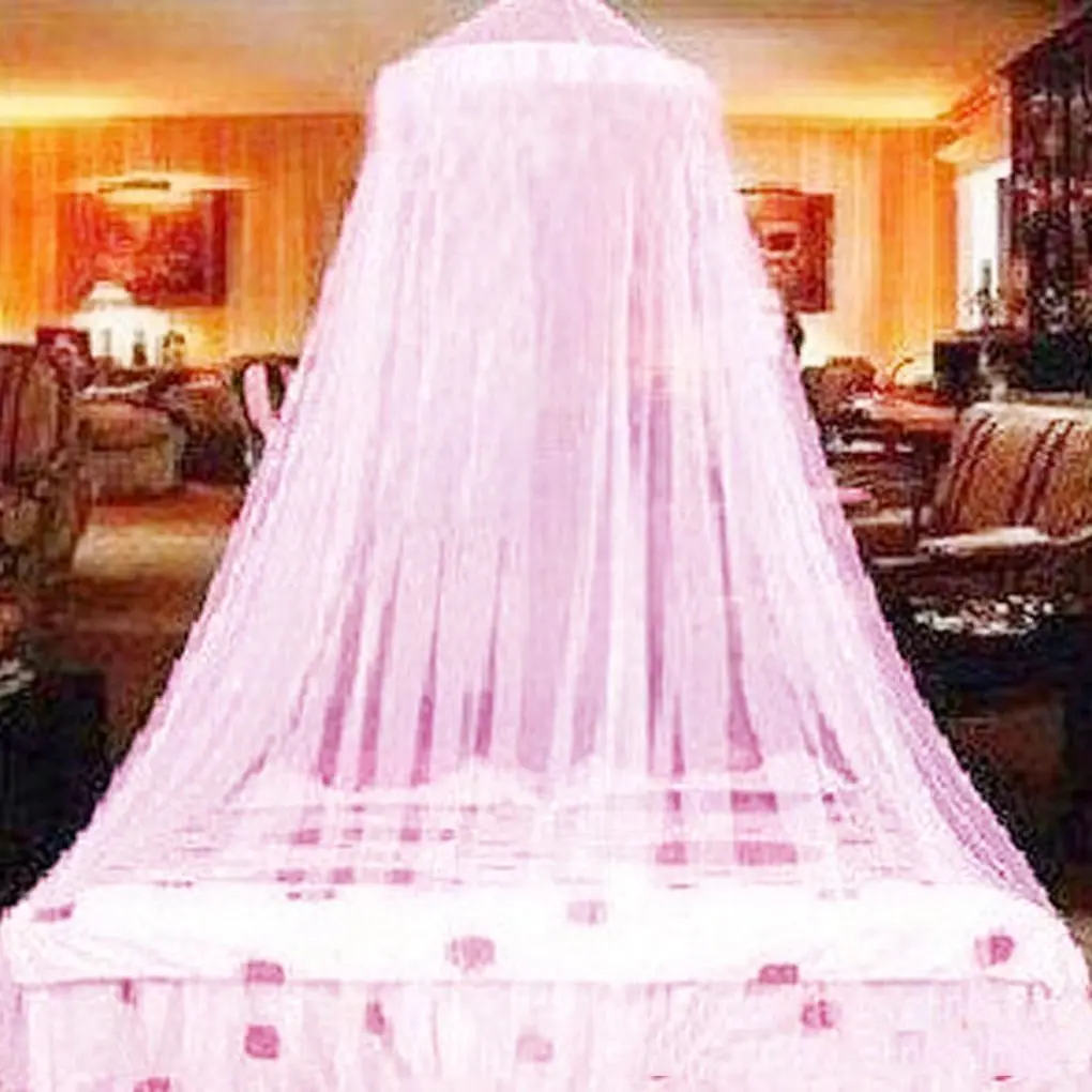 

Portable Hung Dome Mosquito Nets For Double Bed Summer Polyester Mesh Fabric Home Bedroom Baby Adults Hanging Decoration