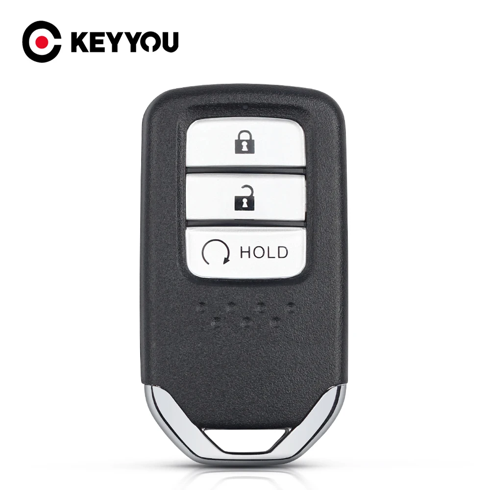 Чехол KEYYOU для смарт ключа с 2 + 1 кнопками Honda HRV CRV 2017 2018 Avancier URV Pilot vision Accord Сменный