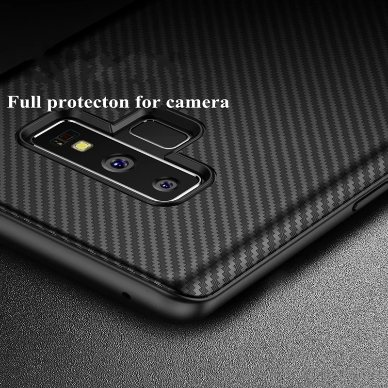 Чехол для телефона Samsung Galaxy Note 9 чехол note 8 из углеродного волокна Мягкий