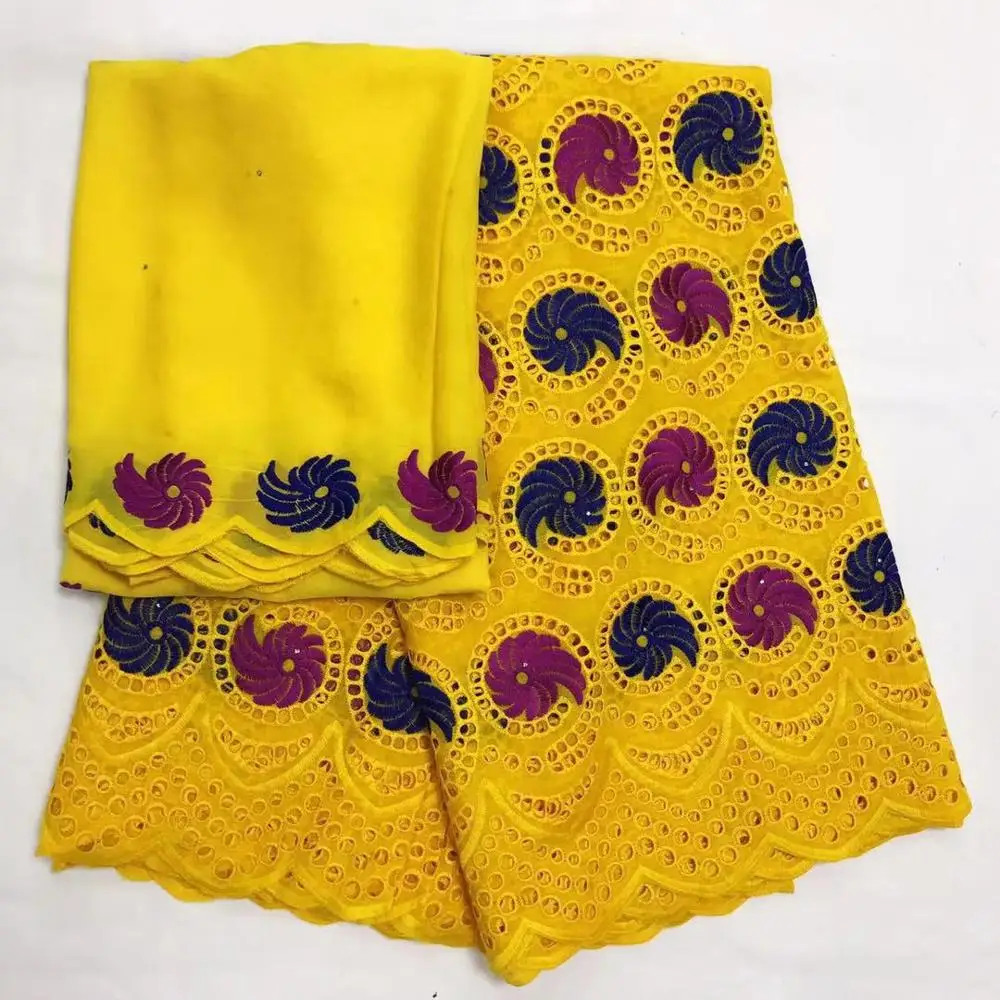 2020 High Quality Senegal African Dry Lace With Net Blouse Swiss Voile In Switzerland 100% Cotton Stones Fabrics | Дом и сад