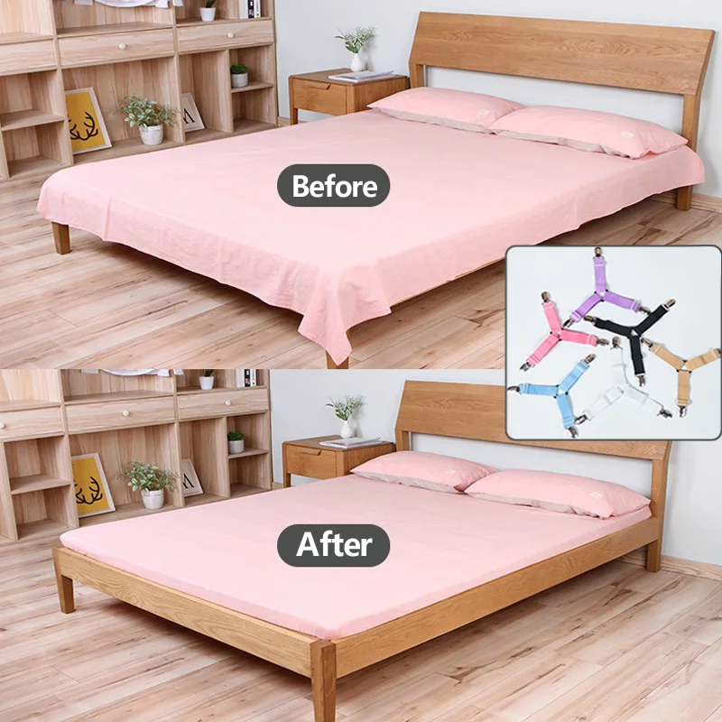 4 шт./компл. зажим для простыни белого и черного цвета застежка ног кровати на пояс