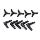 10 шт.лот 4 мм соединитель воздушной трубки для аквариума колено Y-образные аксессуары для аквариума соединитель воздушного насоса регулирующий клапан трубки воздушной трубки