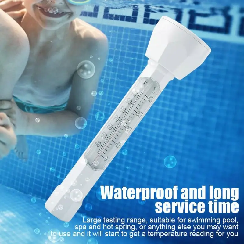 

2 Pcs Floating Buoy Swimming Pool Thermometer Spa Hot Tub Bath Easy Read Display 87HF