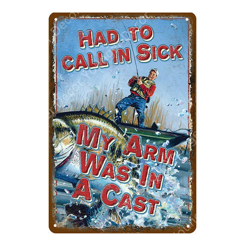 YD2090AI Man Cave Warning Hunting Tin Sign Vintage Wall Decor For Farm House Gun Shop Decorative Plate Hunter Gift Deer Poster YI-143 - Цвет: YD2090AI
