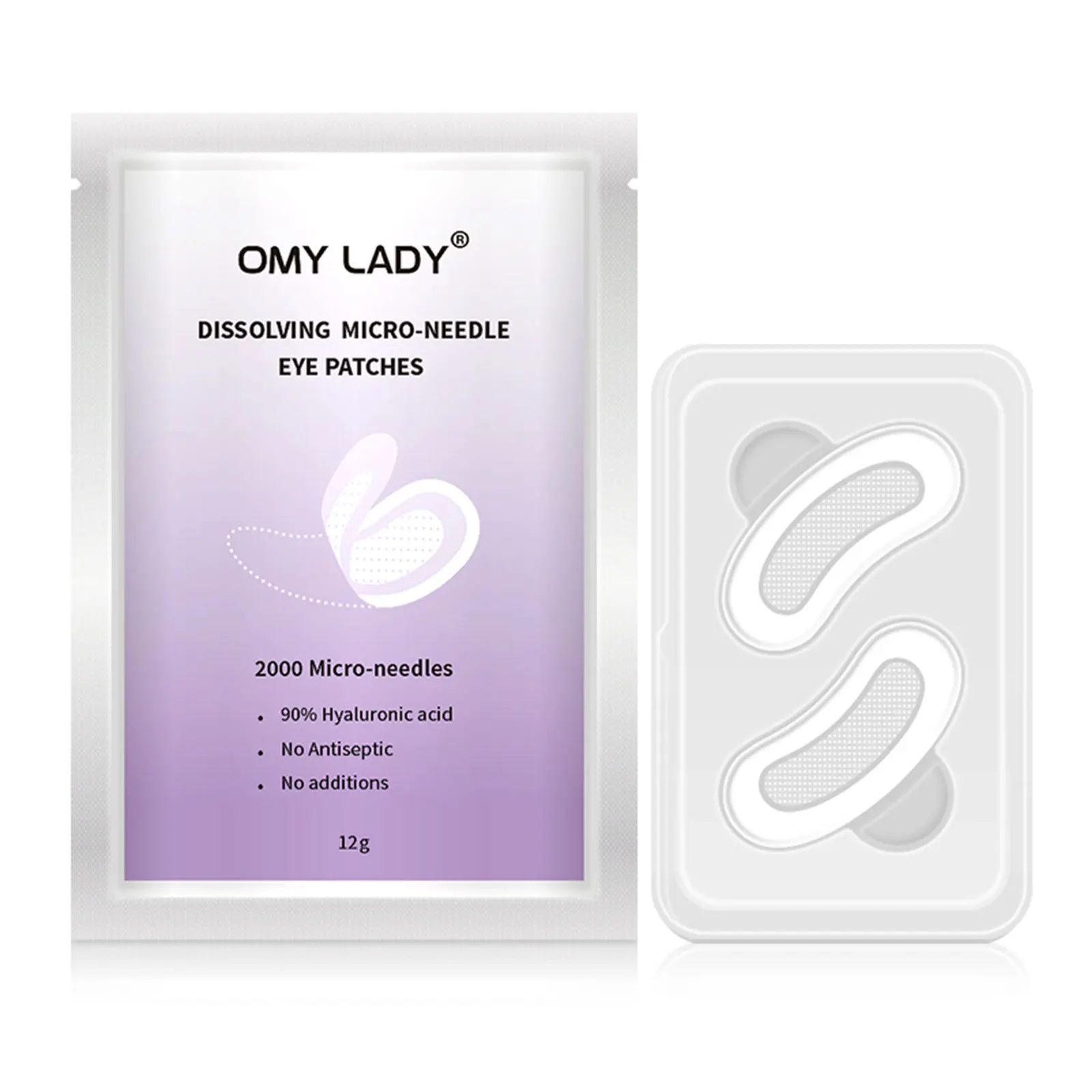 Патчи для глаз OMY LADY1Pair растворяющие микроиглы отбеливание и осветление