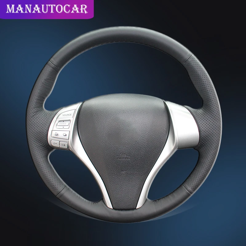 Оплетка на руль автомобиля для Nissan Teana 2013 2018 Altima X Trail 2014 2017 Qashqai автостайлинг|Чехлы