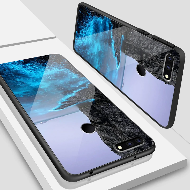 H116 Роскошный чехол для Huawei Honor 6X 7A 7C 7X 8A 8X9 облегченное закаленное стекло Чехлы Y6 Y9 Y7 премьер-профессионал Magic2 Мягкая силиконовая задняя крышка-Чехол - Цвет: H116