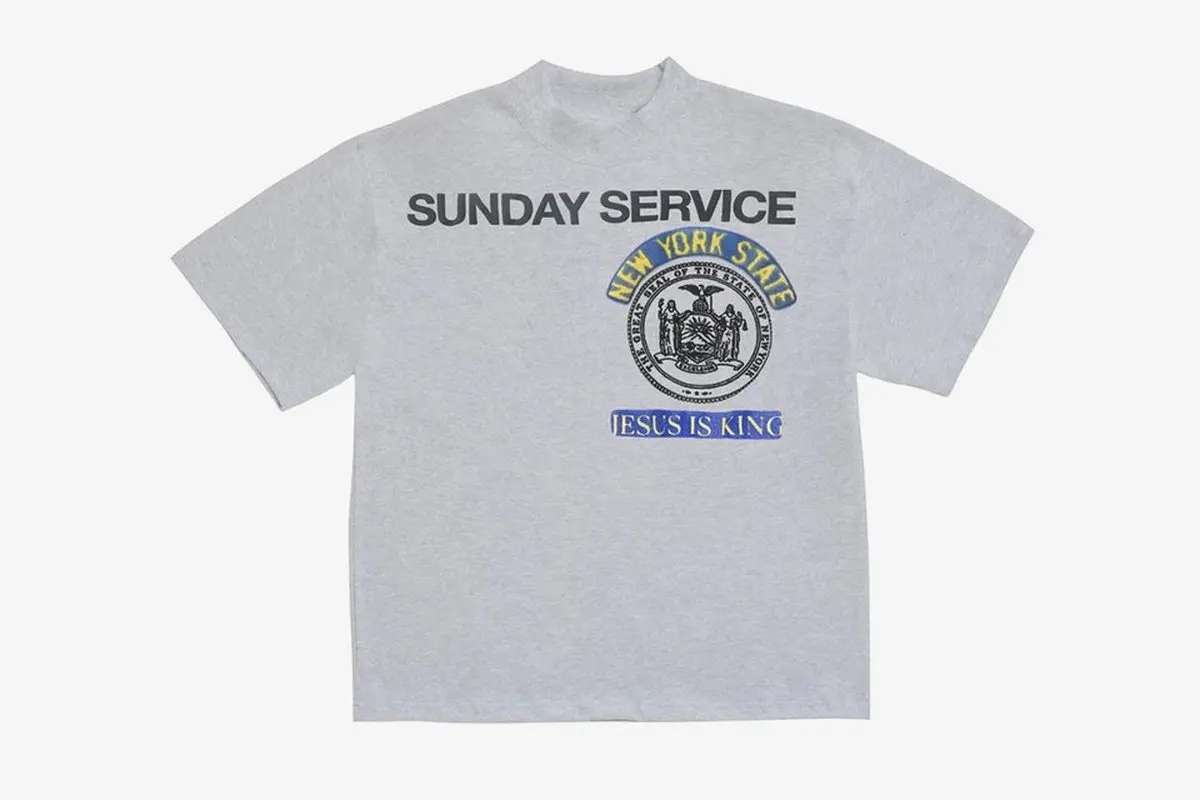 

Kanye West Jesus Is King Sunday Service t Shirt Men Women 1:1 High Quality 3d Foam Short Sleeve top tees Jesus Is King t Shirts