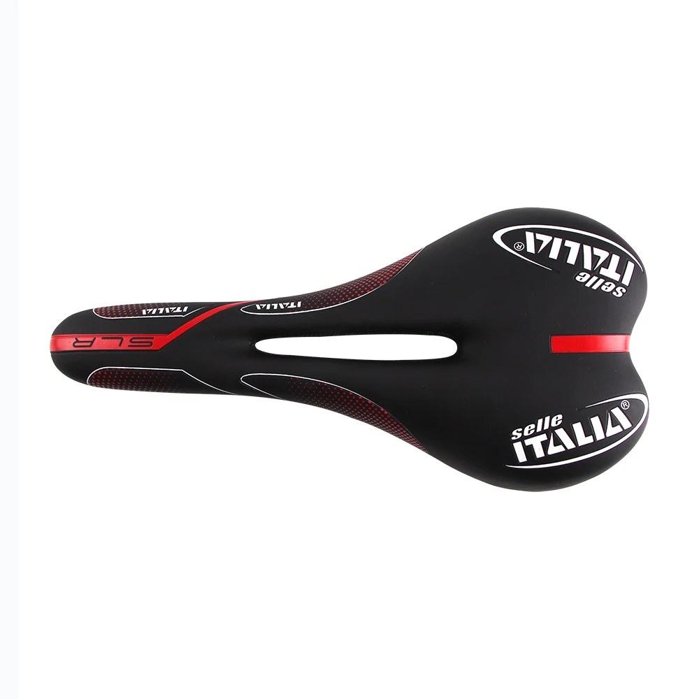 Седло для гоночного велосипеда пластиковое широкое открытое седло горного