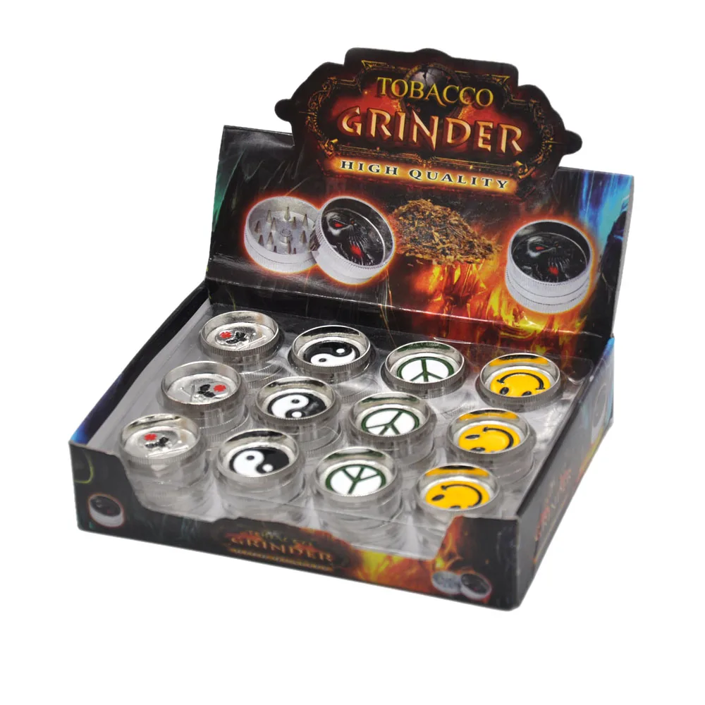 Мини 2 части 30 мм металлическая травяная шлифовальная машина с зубы акулы цинк