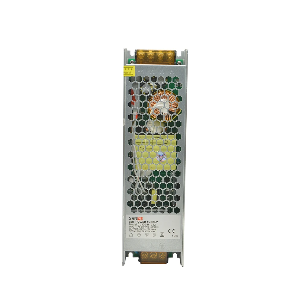 SANPU EMC אוניברסלי אספקת חשמל יחידת 12V/24V מקור 300W 25A רעש נמוך 220V 230V שנאי Fanless עבור 3D מדפסת