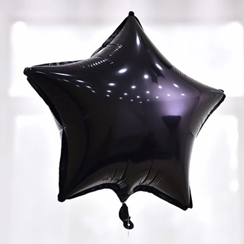 Алюминиевые Воздушные шары в форме сердца черно белые серебристые простые