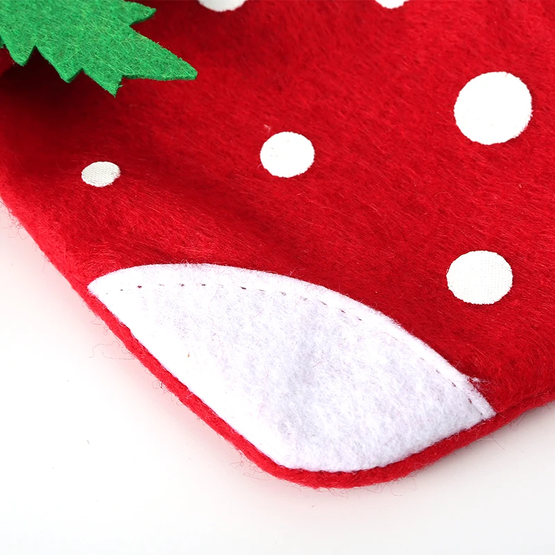 1/2/3/4Pcs 2019 New Fashion Cute Christmas Decorations Party Strawberry Candy Socks Xmas Gifts Bag | Дом и сад