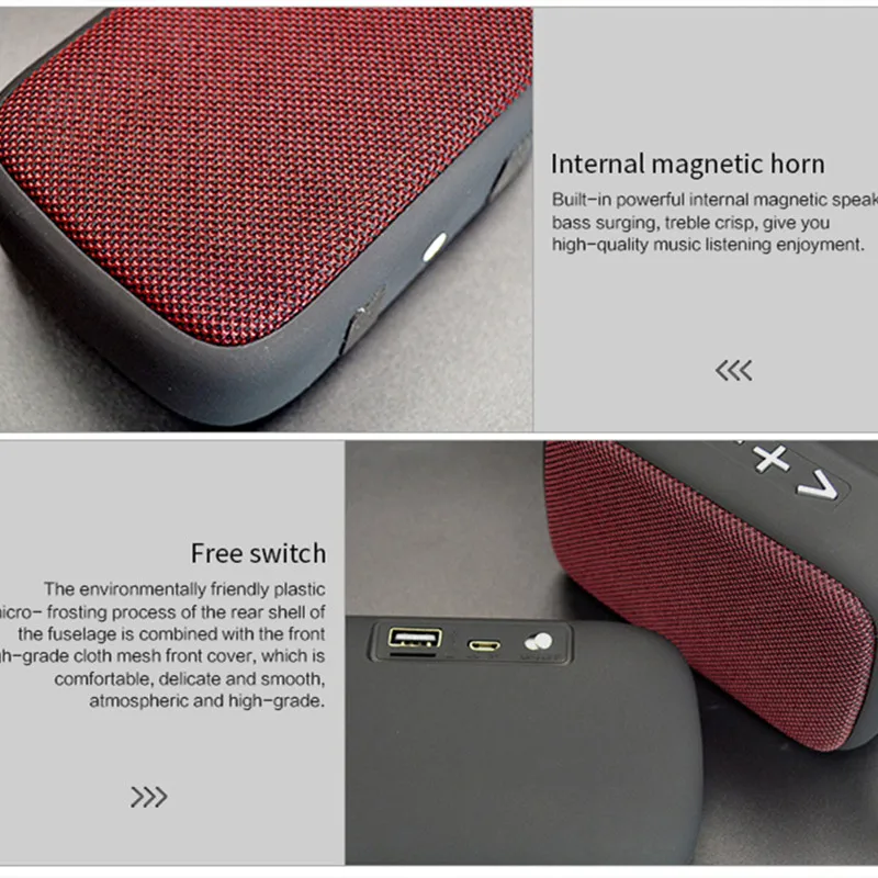 Мини динамик портативный беспроводной Bluetooth сабвуфер уличный Поддержка FM TF карты