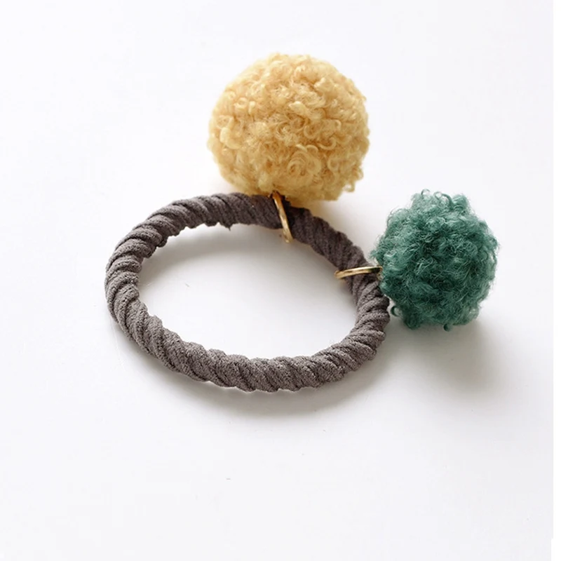 Новый милый шарик для волос канатная Резиновая лента эластичная Детская повязка
