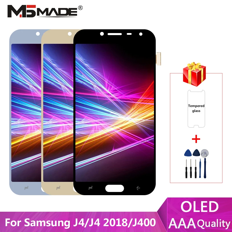Super AMOLED для samsung Galaxy J4 J400, ЖК-дисплей, сенсорный дигитайзер, запасные части для J400F J400H J400P J400M J400G