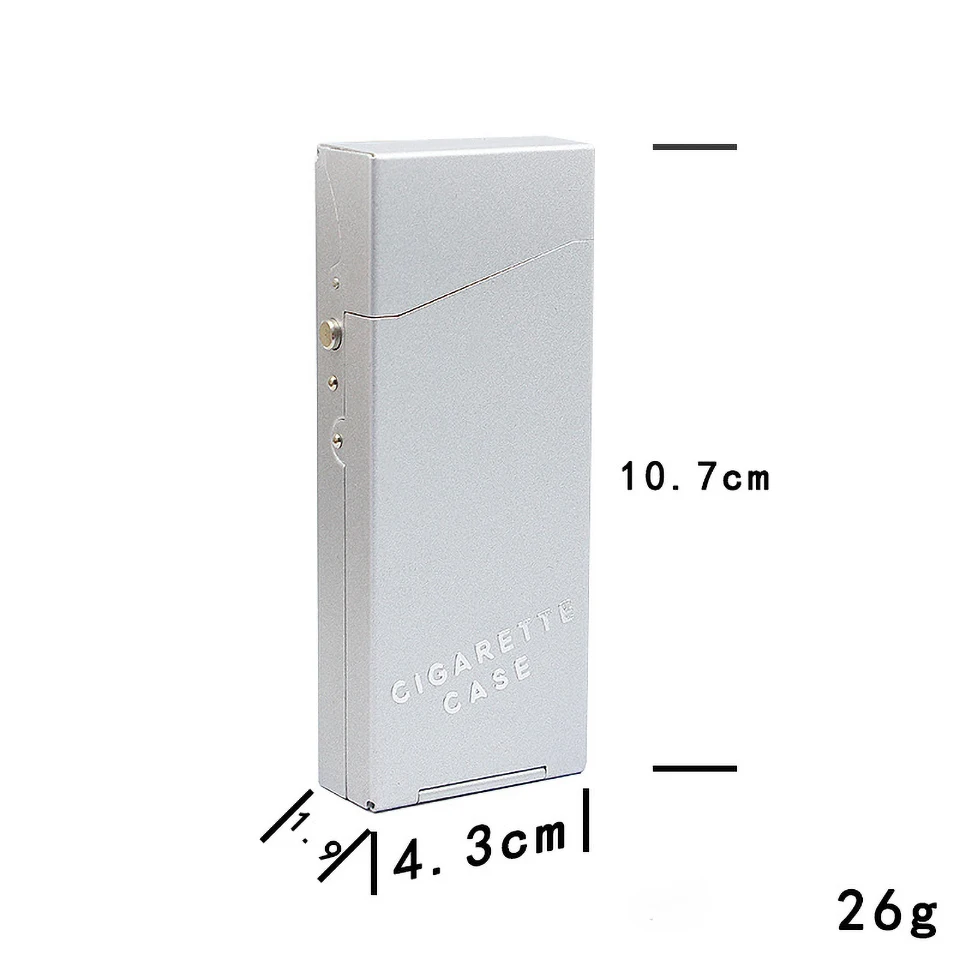 Holds 20 Cigarettes Aluminium Alloy Cigarette Case Cover Portable Ladies Box Sleeve Tobacco Smoking Accessories | Дом и сад