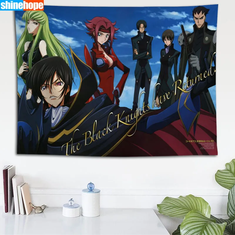Гобелен Geass с индивидуальным кодом экологически чистый HD печать фоновая ткань