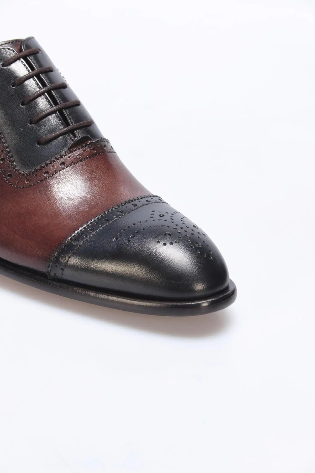 Темно синие мужские оксфорды из натуральной кожи с жемчугом 120130009596|Туфли| |