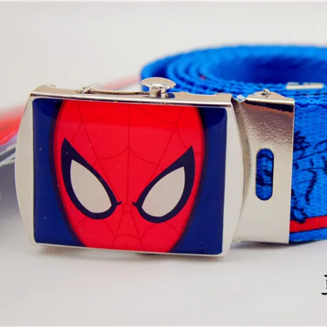 Модный детский тканевый ремень с героями мультфильмов Повседневный пояс на