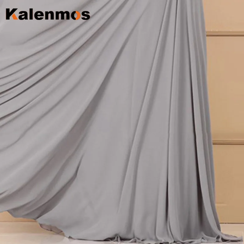 Женское шифоновое платье KALENMOS размера плюс мусульманское с длинным рукавом и