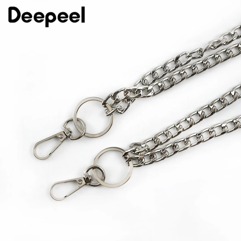 Deepeel 1 шт. 2 5*100 110 см унисекс цепь черного металла подтяжки в стиле панк хип хоп с