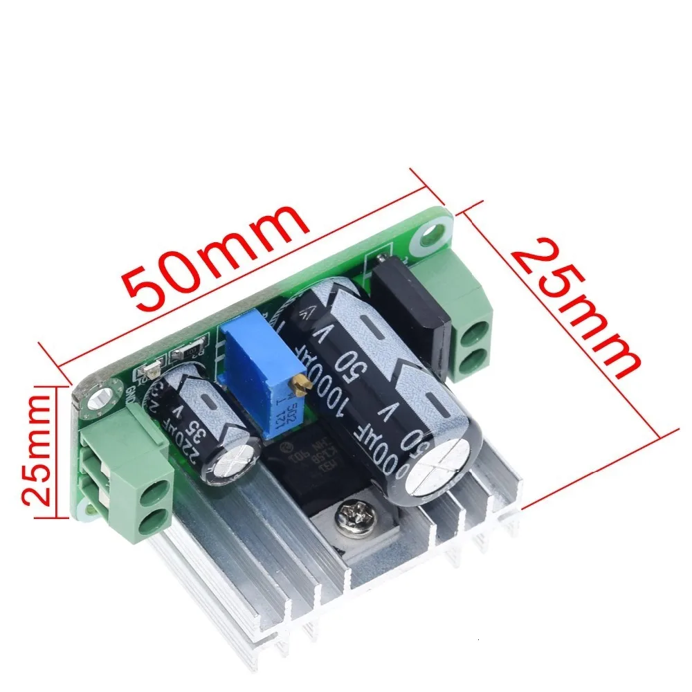 LM317T DC-DC Регулируемый преобразователь понижающий модуль печатной платы линейный регулятор питания с выпрямительным фильтром