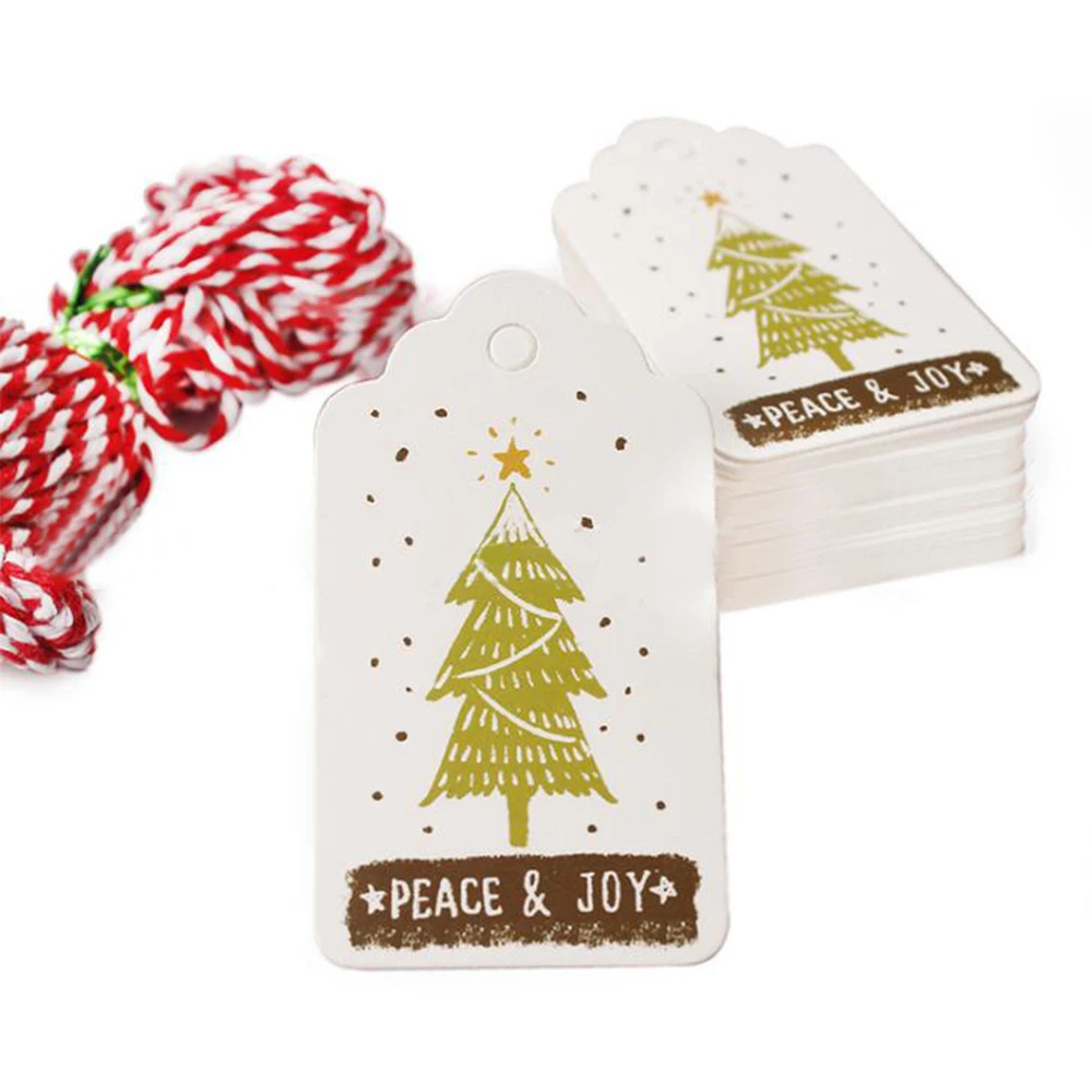 50 шт. 4X7 см с Рождеством сделай сам уникальные подарочные бирки бирка маленькая