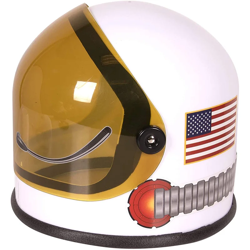 Casco espacial de juguete para ni&ntilde;os, sombrero de astronauta, accesorio de disfraz de pl&aacute;stico para juegos de rol divertidos, fiesta de cumplea&ntilde;os, Nave espacial con visera-4
