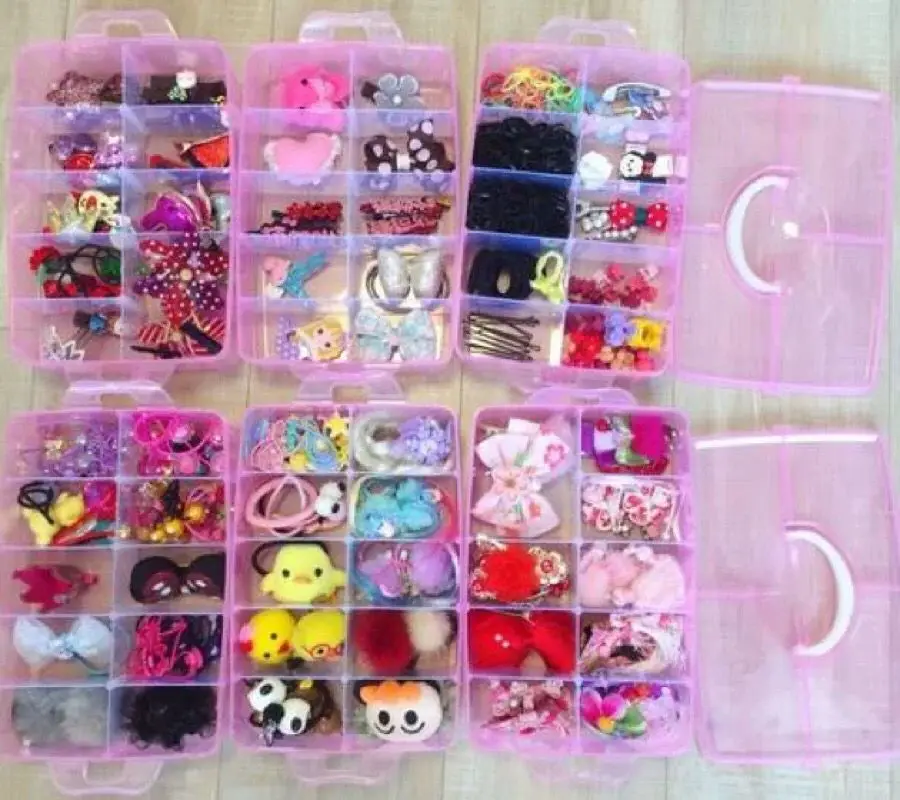 Дорожный маленький трехслойный ювелирный серьги клипсы для ногтей носки Коробка