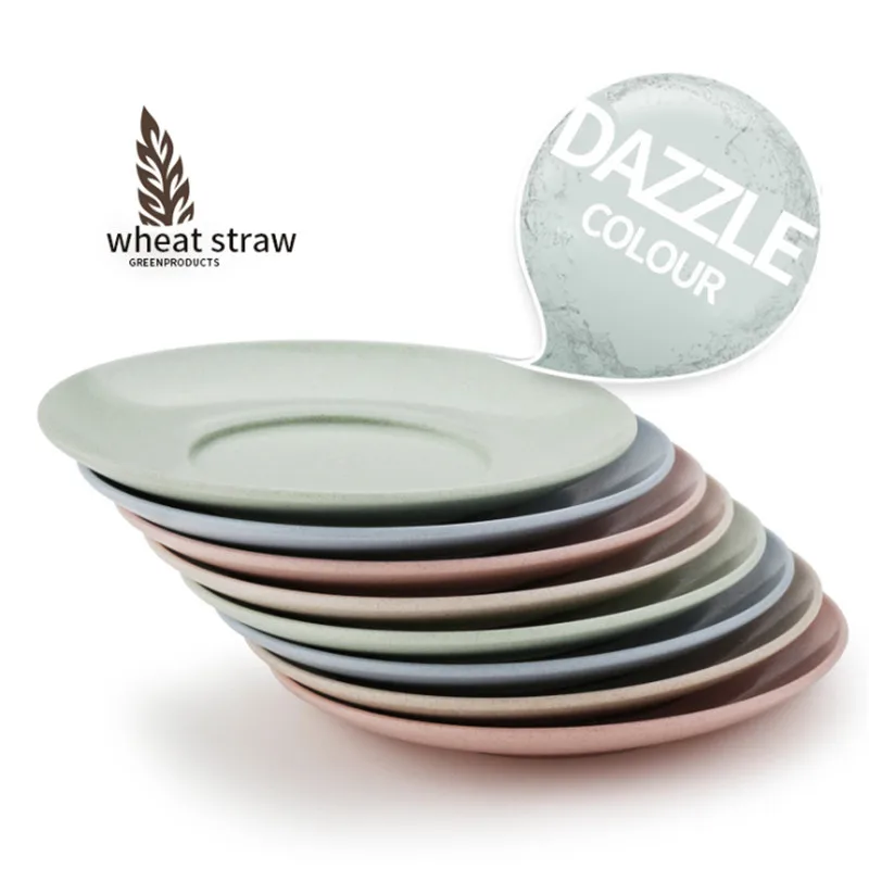 4 шт. креативная тарелка из натуральной пшеничной соломы многофункциональная