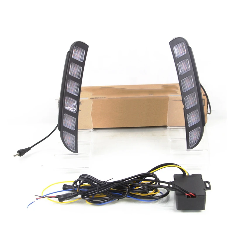 

2Pcs for 2016-2018 EXPLORER DRL 2-Color Daytime Running Light Fog Lights