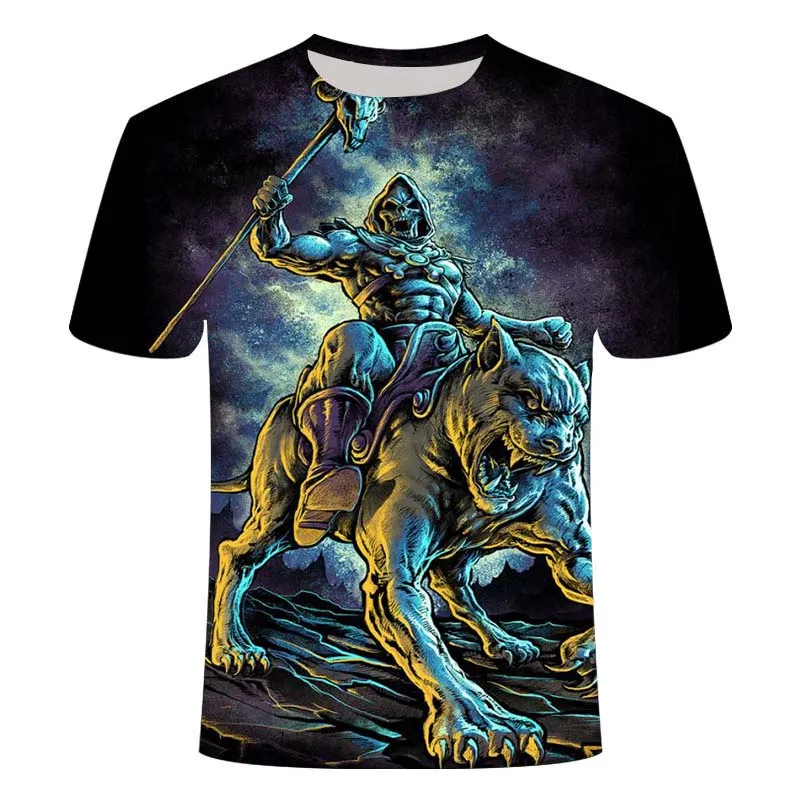 

2020 Hip Hop T-shirt Men's Snake Ghost T-shirt Harajuku Streetwear T-shirt Short-sleeved summer top T-shirt HipHop backprint