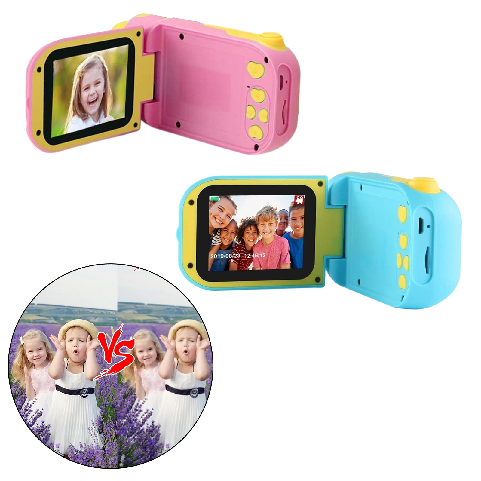 

Kids Camera with 2 Inch LED Screen1080P Portable Children FHD Digital Camera for Girls 3 - 8 Years Old Kids Holiday