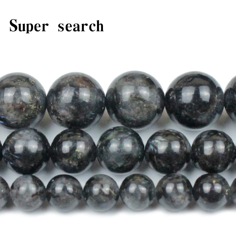

100%Natural Stone Beads black Dragon Crystal Loose Beads Fit Jewelry Making DIY Necklace Bracelet Accessories Size 6/8/10mm