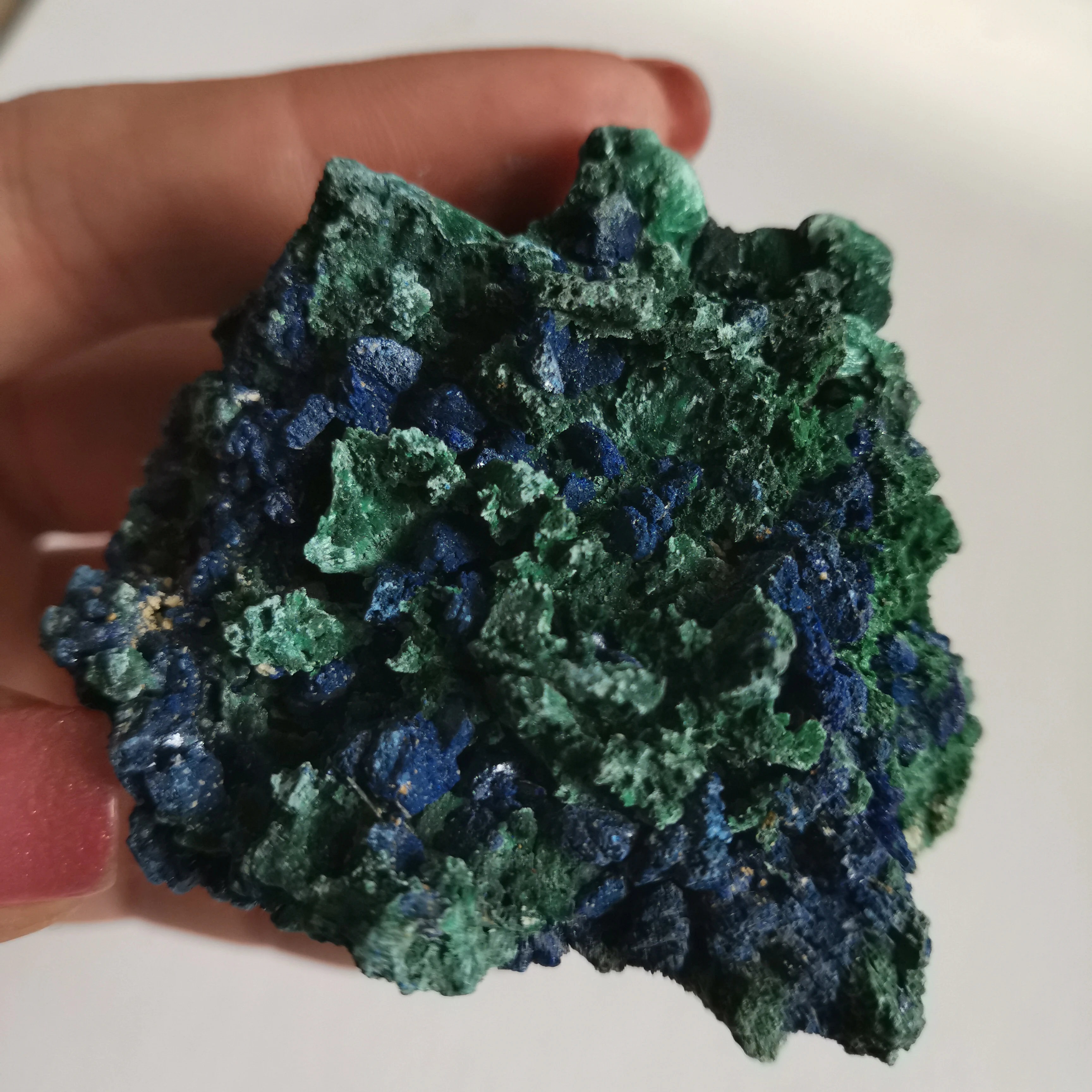 98 г натуральный чессилитовый материал образец Azurite Geode Bule и зеленый Целебный