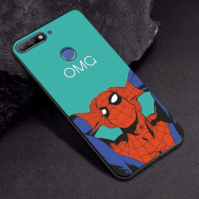 TPUBLK629 Чехол Marvel Hero для huawei Honor 7A 5,45 для huawei Honor 7A Pro, черный ТПУ, Железный человек, мягкий ТПУ для huawei Honor 7 A Pro, 5,7 дюйма - Цвет: TPUBLK629