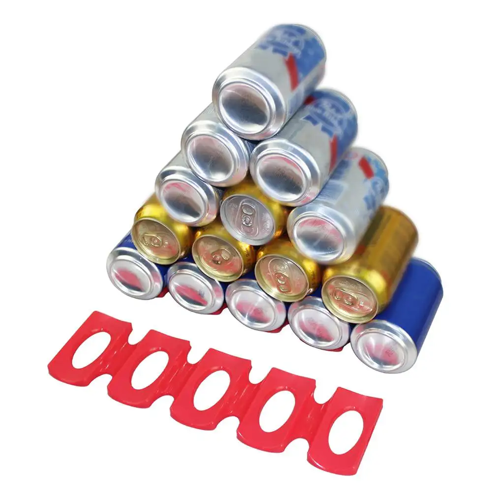 

Beer Can Anti-skid Holder Silicone Stacker Cans Fridge Mat Beverages Rack Stacking Tool Storage Organizer Wine Bottle Holder
