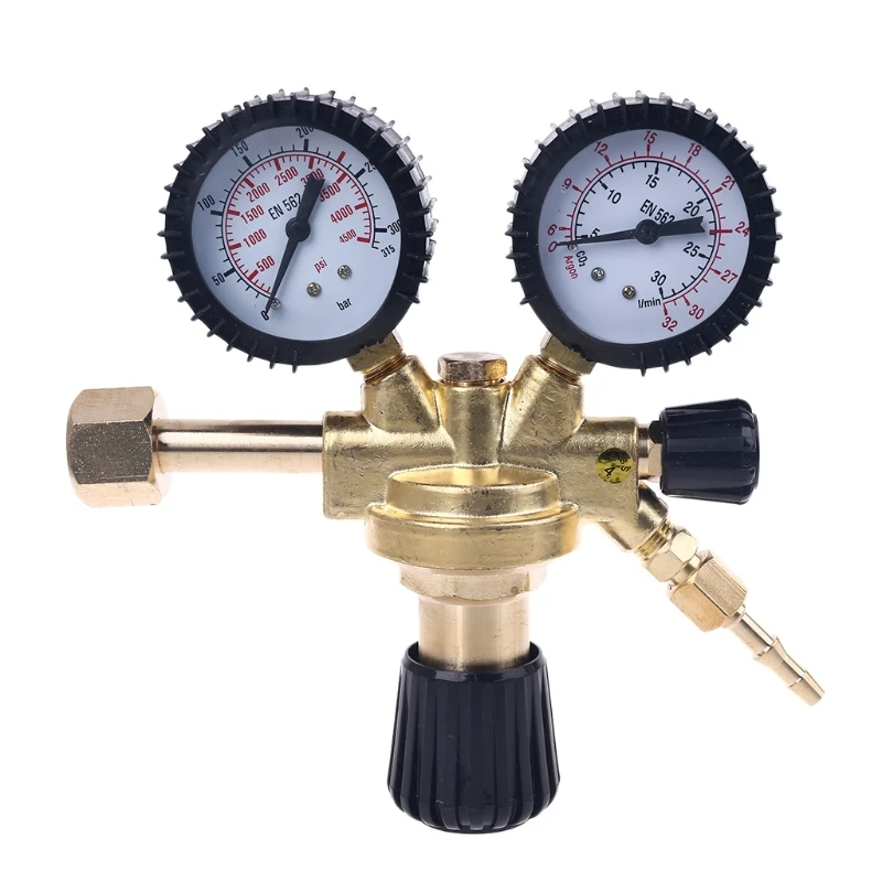 OOTDTY CO2 аргон, азот регулятор давления ударопрочный MAG / MIG сварочный редуктор давления W21.8 резьба
