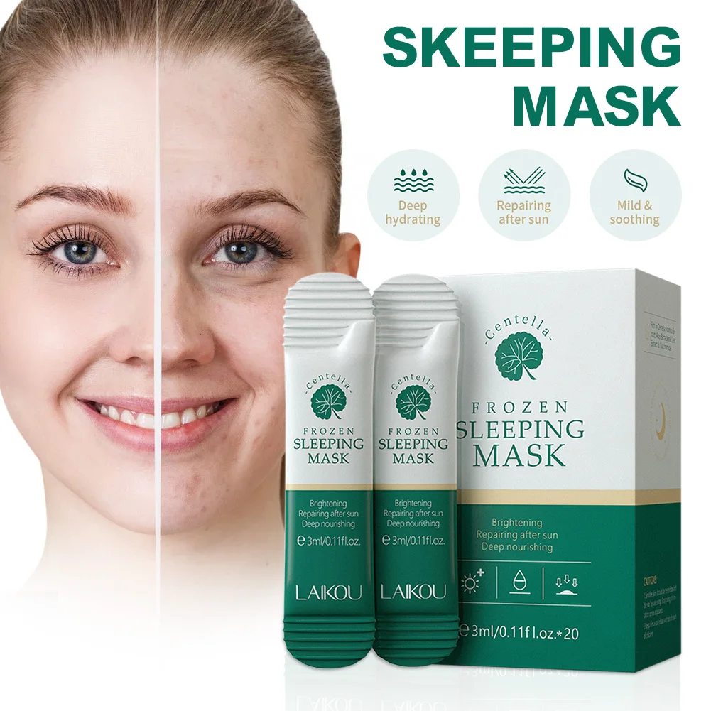 

Centella Face Moisturizing Sleeping Mask Deep Hydrating Nourishing Smoothing Improve Dryness Oil Control Mask Skin Care Shipping