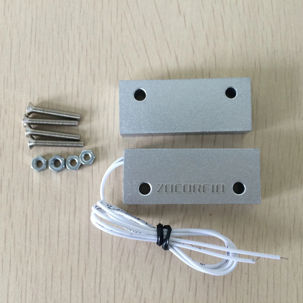 Проводной датчик окон и дверей из алюминиевого сплава магнитный переключатель