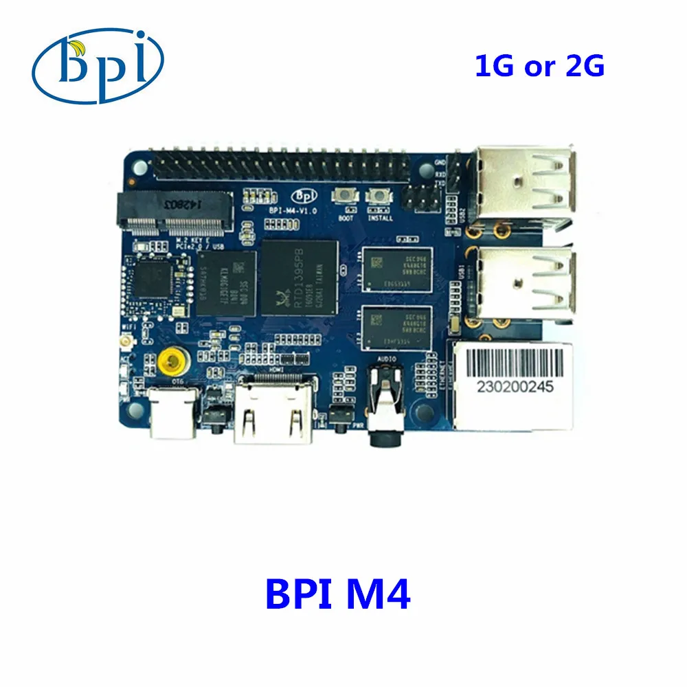 Плата Banana Pi BPI M4 Realtek RTD1395 ARM 64 бит 1G/2G на выбор | Компьютеры и офис