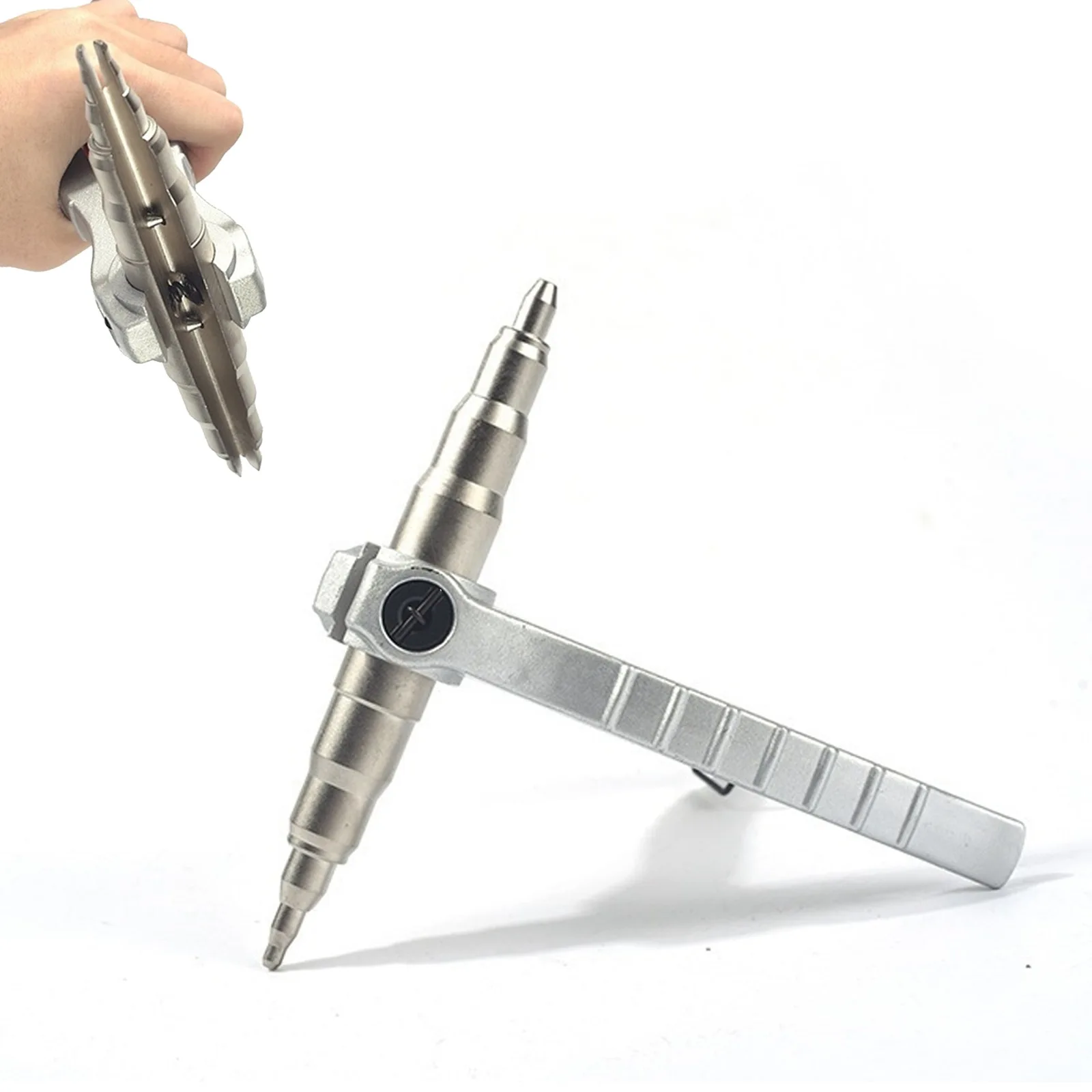 

Ручной расширитель медных труб для установки кондиционера, инструмент для ремонта, серебряный сплав Zn-Fe