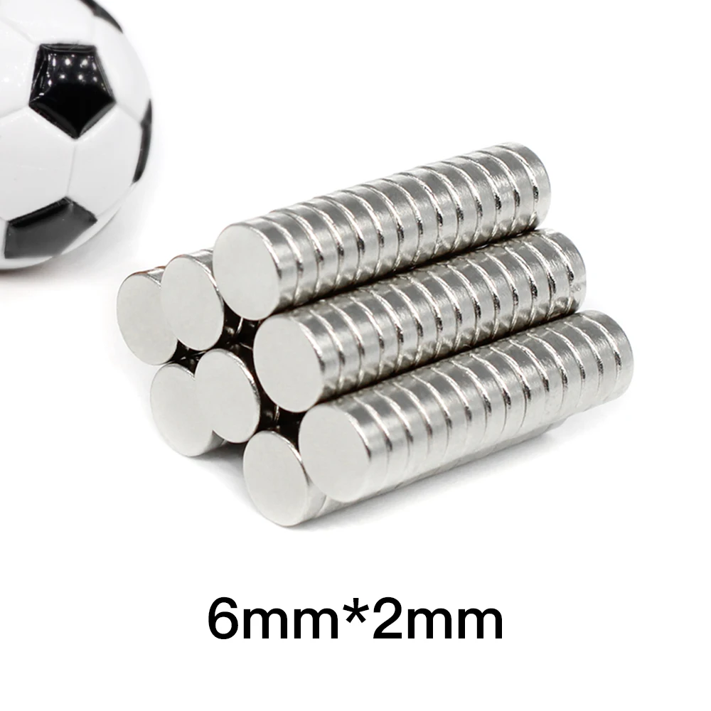 50/100/200/300/500/1000 шт. 6x2 мини круглые магниты сильные 6 мм x 2 N35 Круглый постоянный