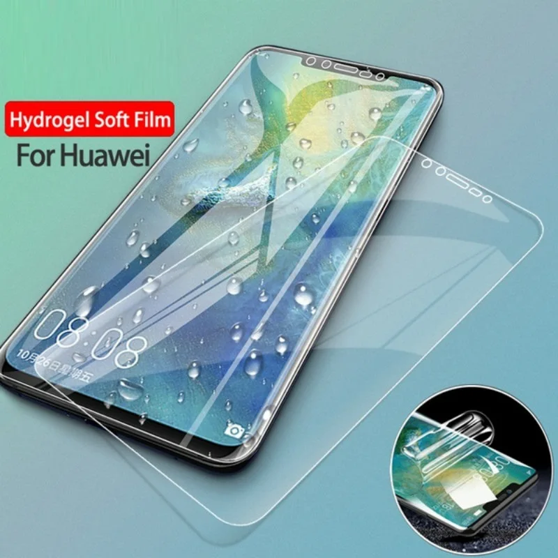 Защита экрана для Huawei Honor 10 9 Lite 20 Pro Гидрогелевая пленка Nova 3 3e 3i P Smart Z 2019 2018 не
